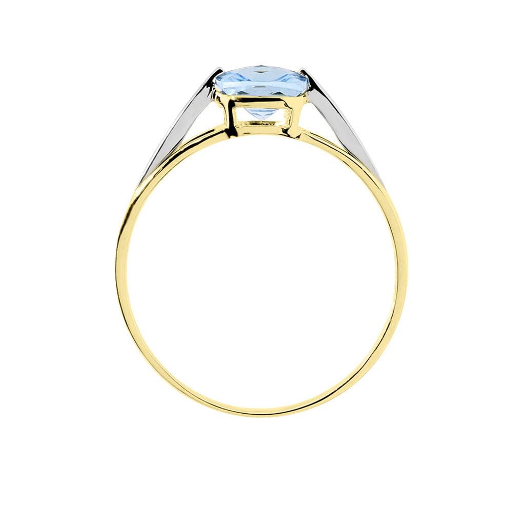 Bague Sidoine Or Bicolore Topaze - Bagues solitaires Femme | Histoire d’Or