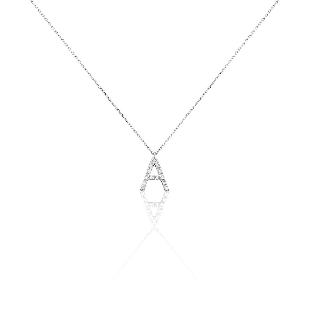 Collier Oran Or Blanc Diamant - Colliers Femme | Histoire d’Or