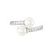 Bague Ajustable Argent Blanc Jeronimo Perle Oxydes De Zirconium - Bagues avec pierre Femme | Histoire d’Or
