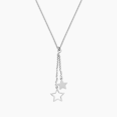 Collier Juliette Argent Blanc - Colliers Etoile Femme | Histoire d’Or