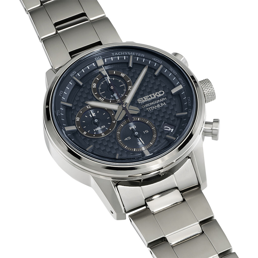 Montre Seiko Sport Titane Noir - Montres Homme | Histoire d&rsquo;Or