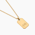 Collier Plaqu&eacute; Or Quintien - Colliers Naissance Homme | Histoire d&rsquo;Or