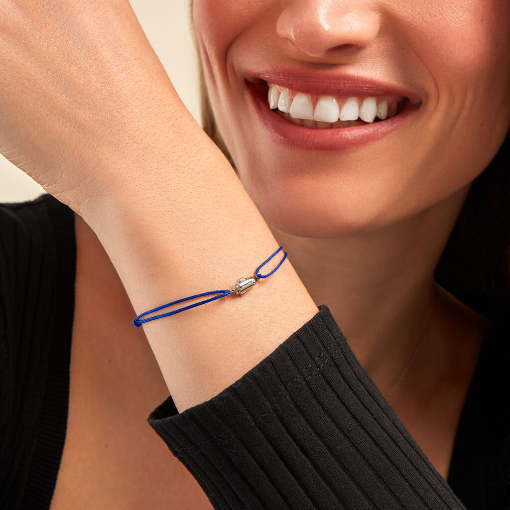 Bracelet Raven Argent Blanc - Bracelets cordon Femme | Histoire d’Or