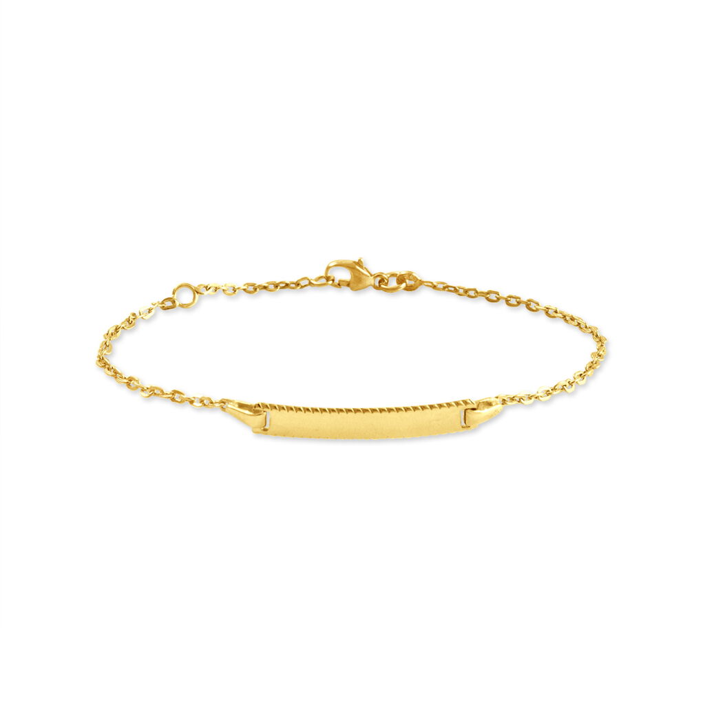 Bracelet Identité Gaspardine Maille Forçat Or Jaune - Bracelets Communion Enfant | Histoire d’Or