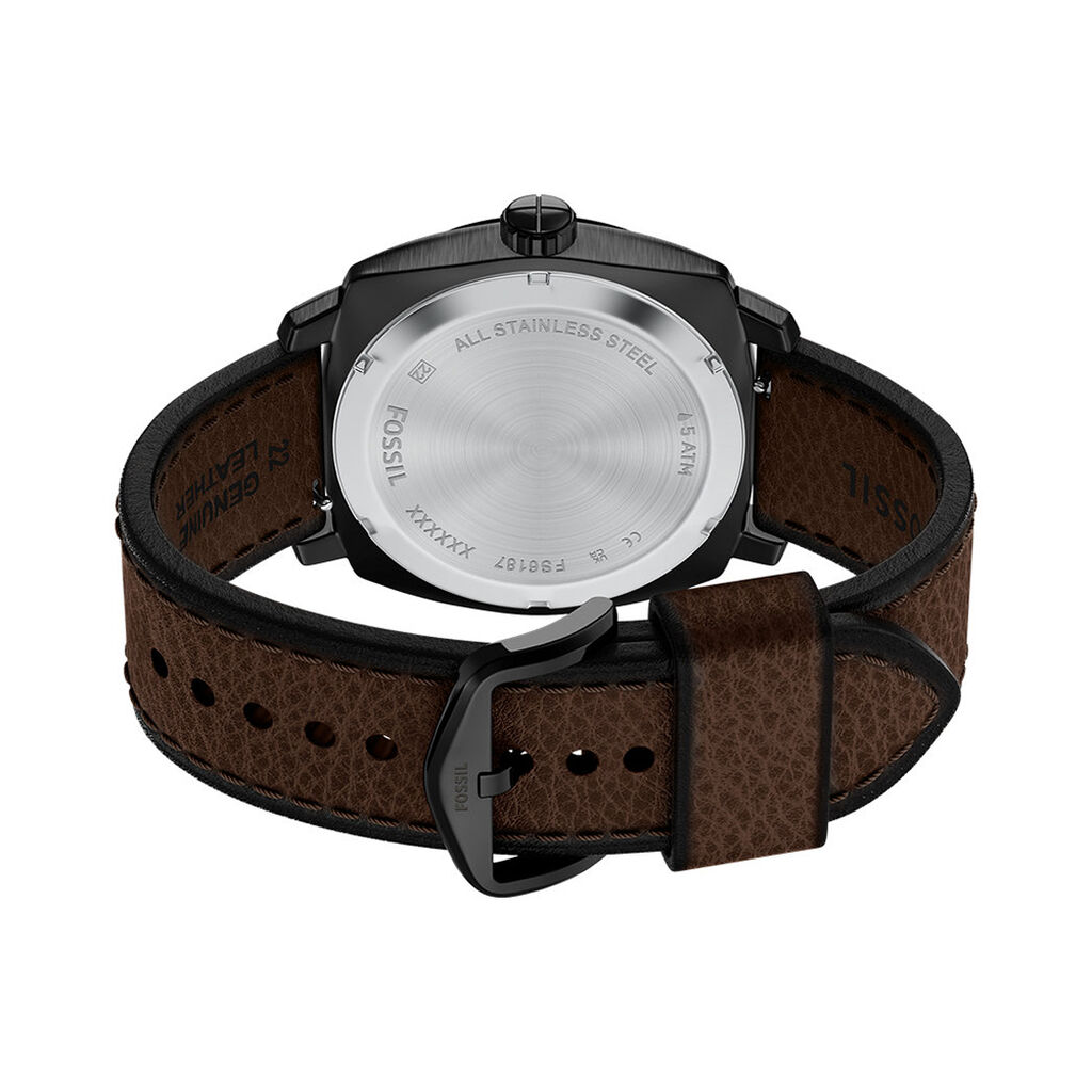 Montre Fossil Machine Noir - F&ecirc;te des p&egrave;res Homme | Histoire d&rsquo;Or
