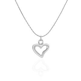 Collier Sweet Love Argent Blanc - Colliers Coeur Femme | Histoire d’Or