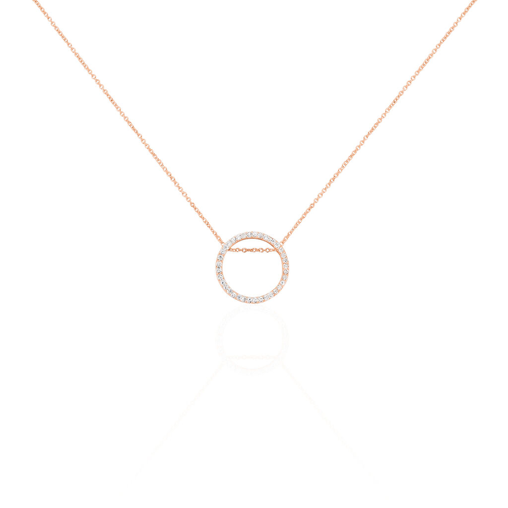 Collier Alysone Argent Rose Oxyde De Zirconium - Colliers fantaisie Femme | Histoire d&rsquo;Or
