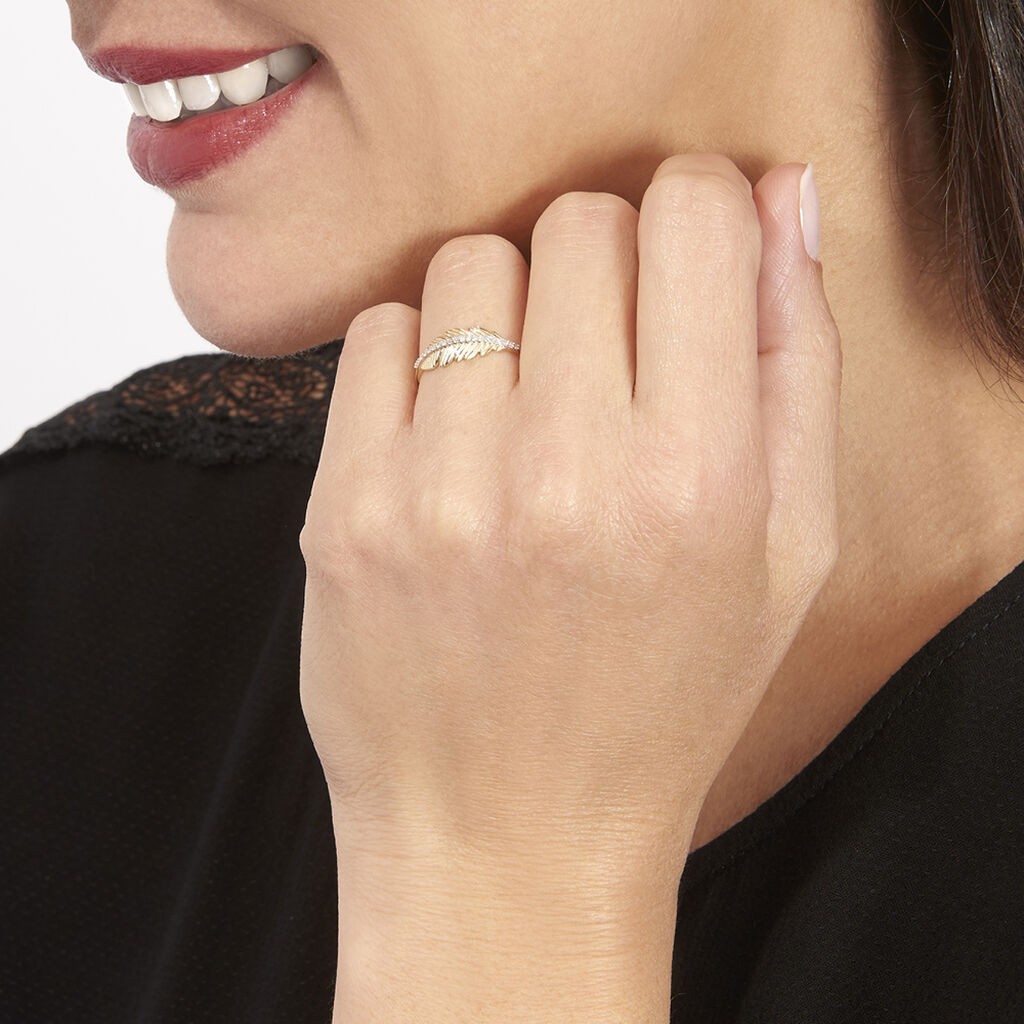 Bague Paola Or Jaune Diamant - Bagues avec pierre Femme | Histoire d’Or
