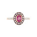 Bague Leona Or Rose Rubis Et Saphir Et Diamant - Bagues solitaires Femme | Histoire d’Or