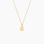 Collier Hallie Ange A Genoux Or Jaune - Colliers Bapt&ecirc;me Enfant | Histoire d&rsquo;Or