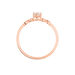 Bague Antonia Or Rose Morganite Et Oxyde De Zirconium - Bagues avec pierre Femme | Histoire d’Or