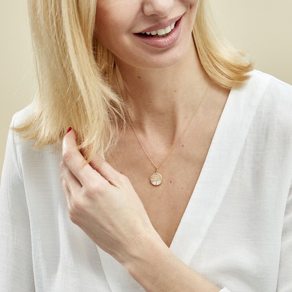 Pendentif Or Jaune Noamie Nacre - Pendentifs Femme | Histoire d’Or