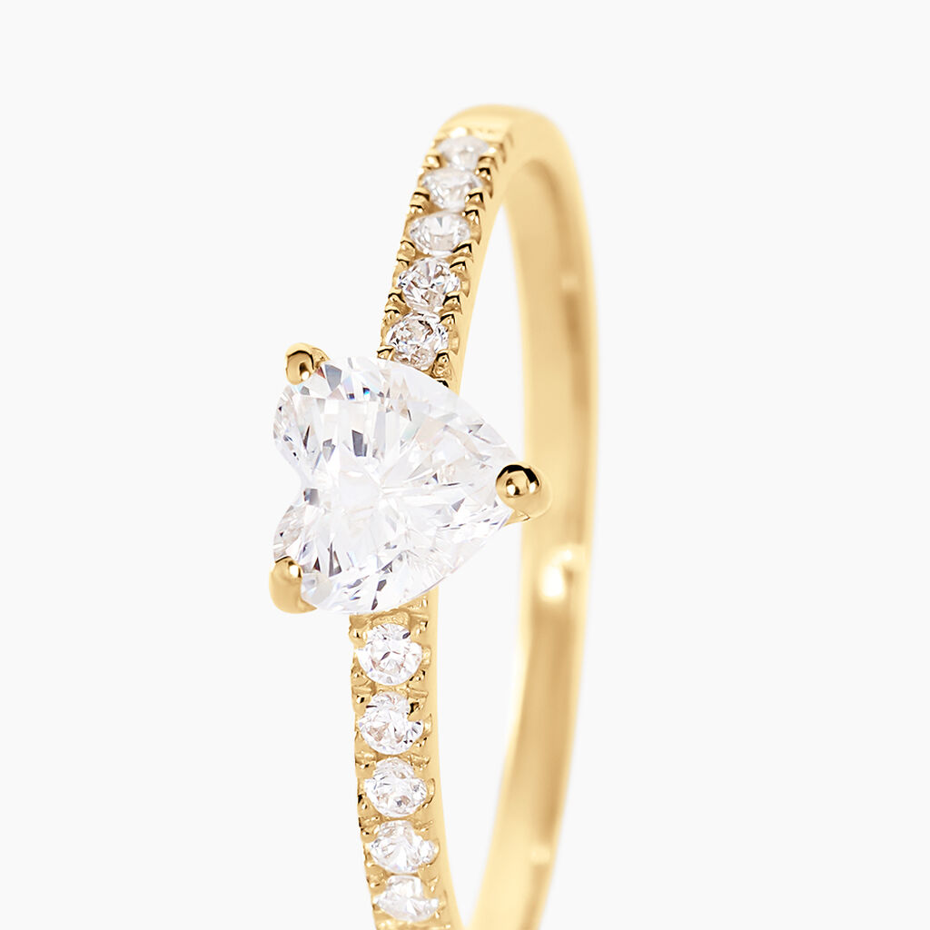 Bague Ciriaco Or Jaune Oxyde De Zirconium - Bagues solitaires Femme | Histoire d’Or