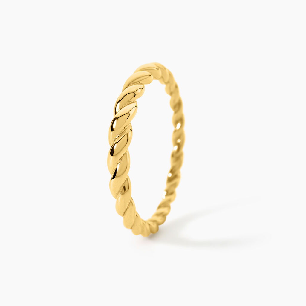 Bague Bertilie Acier Jaune - Bagues fantaisie Femme | Histoire d&rsquo;Or
