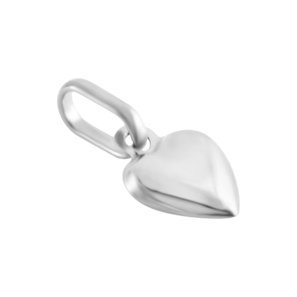 Pendentif Eudocie Coeur Lisse Or Blanc - Pendentifs Famille | Histoire d&rsquo;Or
