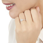Bague Solitaire Lena Or Blanc Diamant - Bagues solitaires Femme | Histoire d&rsquo;Or