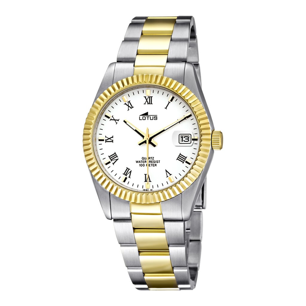 Montre Lotus Excellent Blanc - Montres Homme | Histoire d&rsquo;Or
