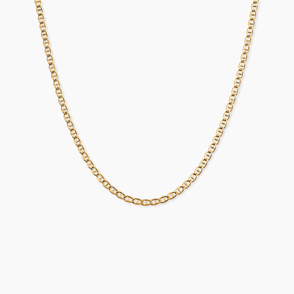 Collier Or Jaune Capucin Maille Marine - Chaines Femme | Histoire d&rsquo;Or