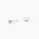 Boucles D'oreilles Puces Aphrodite Or Blanc Diamant - Clous d'oreilles Famille | Histoire d&rsquo;Or