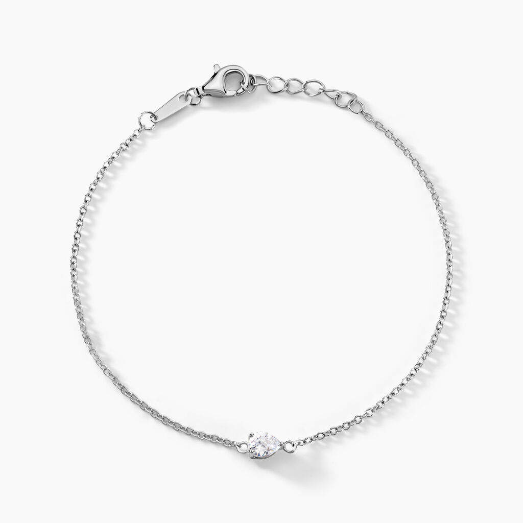 Bracelet Alda Argent Blanc Oxyde De Zirconium - Bracelets Femme | Histoire d’Or