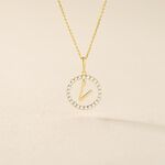 Pendentif Gabe Or Jaune Oxyde De Zirconium - Pendentifs Femme | Histoire d&rsquo;Or