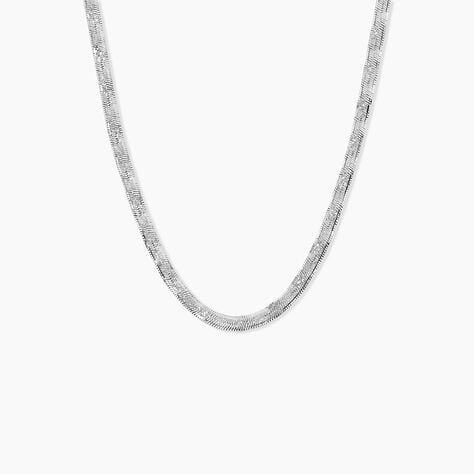 Collier Leonte Argent Blanc - Chaines Femme | Histoire d&rsquo;Or