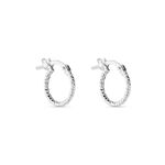 Cr&eacute;oles Valentine Argent Blanc - Boucles d'oreilles cr&eacute;oles Femme | Histoire d&rsquo;Or