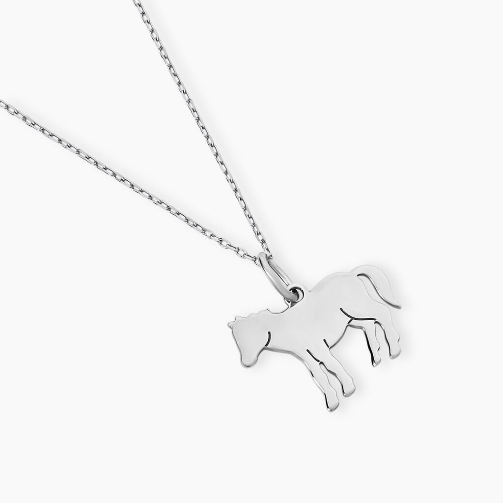 Pendentif Eitan Argent Blanc - Pendentifs Famille | Histoire d&rsquo;Or