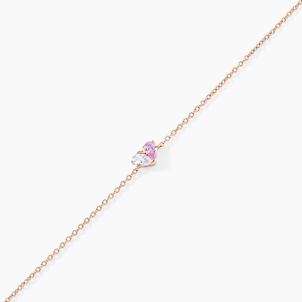 Bracelet Myhalf Argent Rose Oxyde De Zirconium - Bracelets Femme | Histoire d’Or