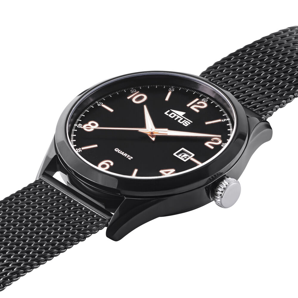 Montres Lotus 18633/1 Acier Clip Noir Ronde - HIMHNQN6040 • Histoire d'Or