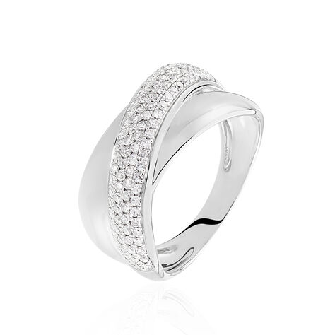 Bague Annoncia Or Blanc Diamant - Bagues avec pierre Femme | Histoire d’Or