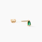 Boucles D'Oreilles Puces Tiffani Plaqu&eacute; Or Jaune Oxyde De Zirconium - Boucles d'oreilles fantaisie Femme | Histoire d&rsquo;Or