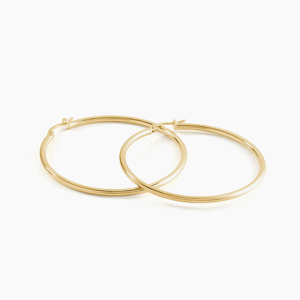 Créoles Verania Or Jaune - Boucles d'oreilles créoles Femme | Histoire d’Or