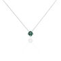 Collier Dwight Argent Blanc Oxyde De Zirconium Vert