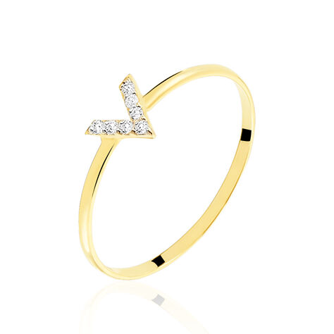 Bague De Phalange Celene Or Jaune Oxyde De Zirconium - Bagues Femme | Histoire d&rsquo;Or