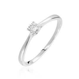 Bague Victoria Or Blanc Diamant - Bagues solitaires Femme | Histoire d’Or
