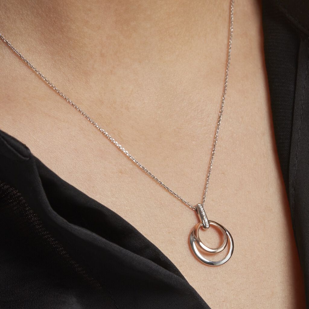 Collier Eloisia Or Bicolore Diamant - Colliers Femme | Histoire d’Or