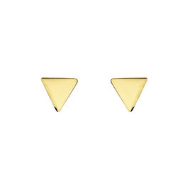Boucles D'oreilles Puces Anne-berengere Triangle Or Jaune - Clous d'oreilles Femme | Histoire d’Or