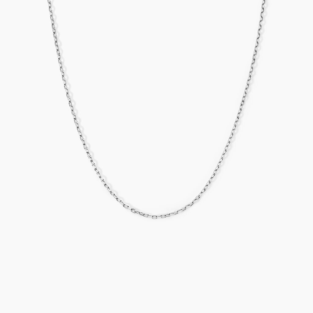 Chaîne Claudine Maille Forçat Argent Blanc - Chaines Femme | Histoire d’Or