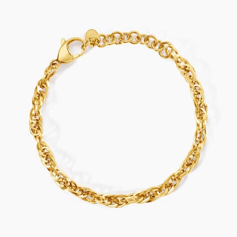 Bracelet Lady Code Acier Jaune - Nouveautés Femme | Histoire d’Or