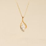 Collier Or Jaune Sagesse Oxydes De Zirconium - Colliers Femme | Histoire d&rsquo;Or
