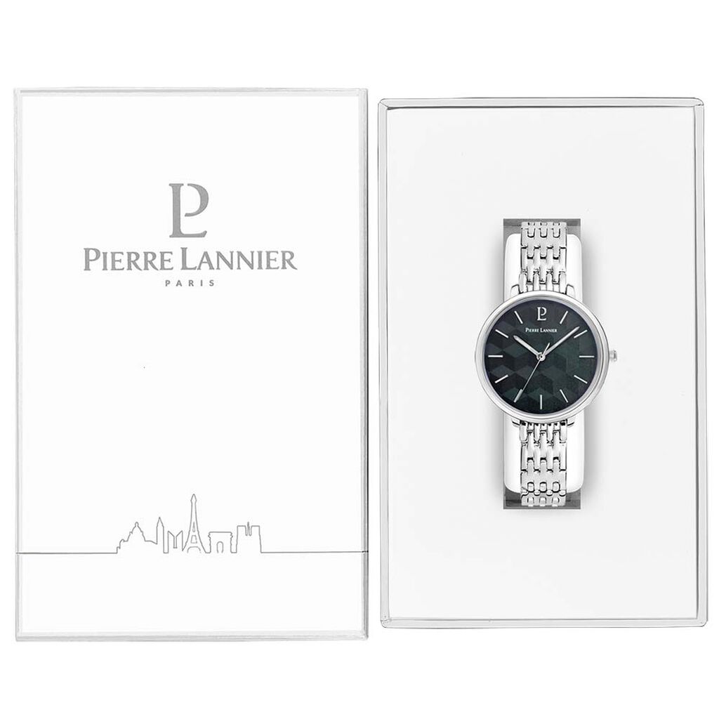 Montre Pierre Lannier Mirage Acier Argent&eacute; - F&ecirc;te des m&egrave;res Femme | Histoire d&rsquo;Or