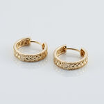 Cr&eacute;oles Gaia Plaqu&eacute; Or Jaune - Boucles d'oreilles cr&eacute;oles Femme | Histoire d&rsquo;Or