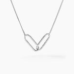 Collier Cedrine Argent Blanc - Colliers fantaisie Femme | Histoire d&rsquo;Or
