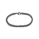 Bracelet Jasone Maille Franco Acier Gris - Bracelets Homme | Histoire d&rsquo;Or