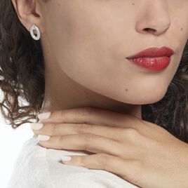 Boucles D'oreilles Pendantes Argent Rhodié Kefira Oxydes De Zirconium - Boucles d'oreilles fantaisie Femme | Histoire d’Or