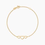 Bracelet Mayron Argent Dor&eacute; A L'Or 750/1000 - F&ecirc;te des m&egrave;res Femme | Histoire d&rsquo;Or