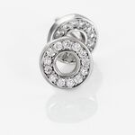 Boucles D'oreilles Puces Argent Blanc Eujen Oxydes De Zirconium - Boucles d'oreilles fantaisie Femme | Histoire d&rsquo;Or