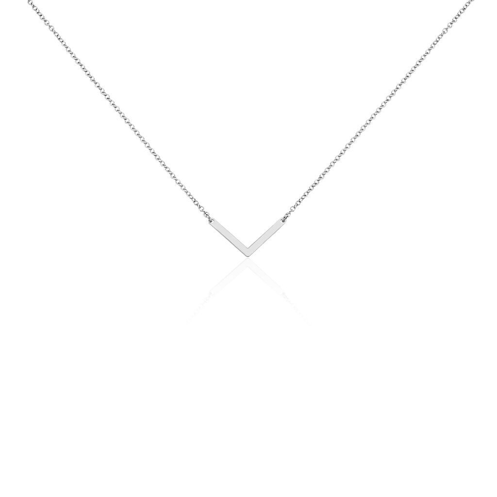 Collier Argent Blanc  Lakia - Colliers fantaisie Femme | Histoire d’Or