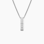 Collier Hugo Acier Blanc Oxyde De Zirconium - Sautoirs Femme | Histoire d&rsquo;Or